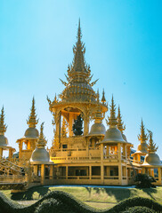 Fototapeta premium Wat Rong Khun, the White Temple in Chiang Rai, Chiang Mai province, Thailand