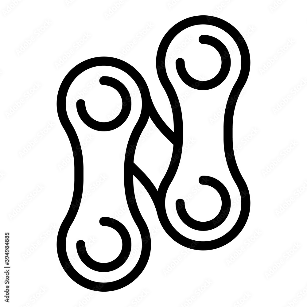 Poster bicycle chain icon. outline bicycle chain vector icon for web design isolated on white background