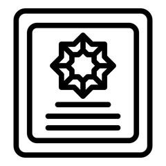 Reportage id icon. Outline reportage id vector icon for web design isolated on white background