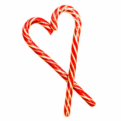 Fototapeta premium candy Christmas sticks isolated white background