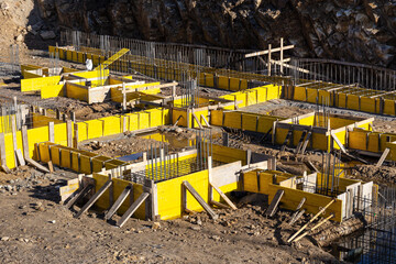 Formwork for the realization of a Foundation of a new building