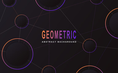 Abstract minimal geometric background with trendy and modern gradient colorful. Vector graphic design layout template can use for banner promotion, cover poster, flyer, frame, presentation business