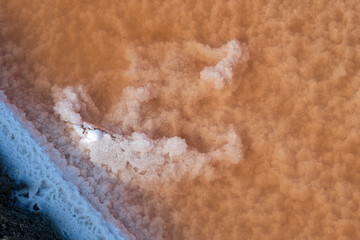 Salt evaporation pond
