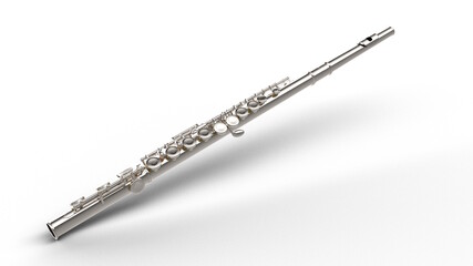 Naklejka premium Flute フルート 金 銀