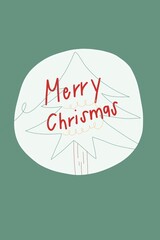 Merry Christmas texture drawing card template