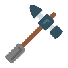 Welder Hammer Concept, welding slag remover  Vector Color Icon Design, Arc welding equipment and Metal Work Symbol on white background, Construction and Industrial manufacturing Sign 