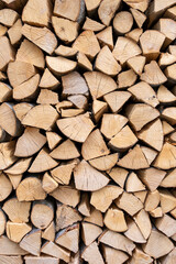 Bûches de bois de chauffage