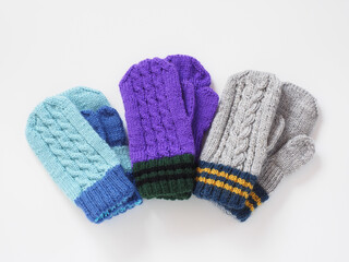 編みもののイメージ白背景で