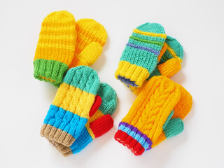 編みもののイメージ白背景で