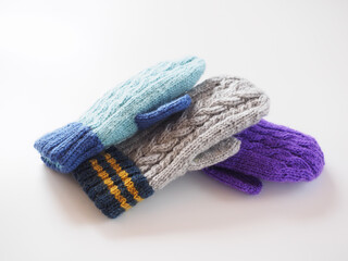 編みもののイメージ白背景で