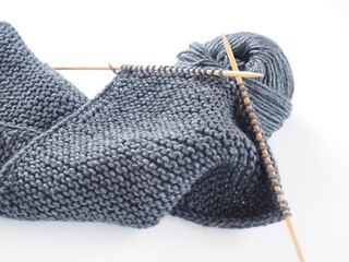 編みもののイメージ白背景で