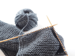 編みもののイメージ白背景で