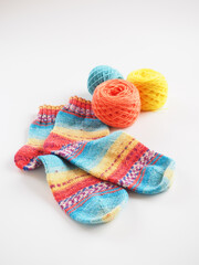 編みもののイメージ白背景で