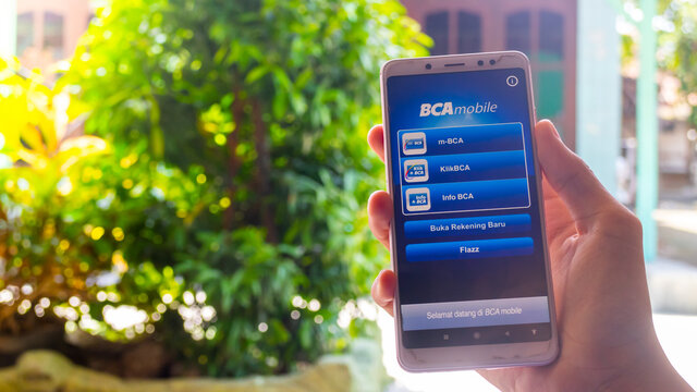 April 24, 2020, Pati, Indonesia: PT Bank Central Asia Tbk, commonly known as Bank Central Asia (BCA) is an Indonesian bank founded on February 21, 1957.