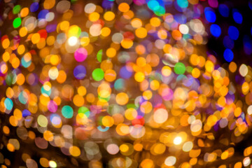 Lights holiday illumination in defocused form
