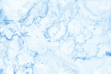 Fototapeta na wymiar Blue pastel marble texture background with high resolution in seamless pattern for design art work and interior or exterior.
