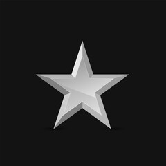 Silver star label