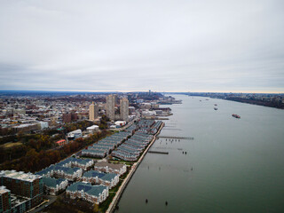 Fototapeta premium Aerial of West New York New Jersey