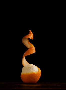 pealed orange