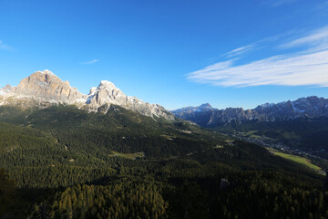 The mountains of the Dolomites near Cortina D'Ampezzo
