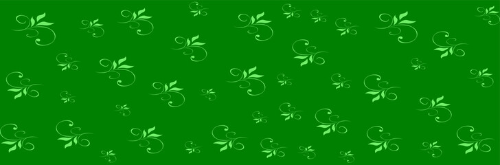 green background with batik design