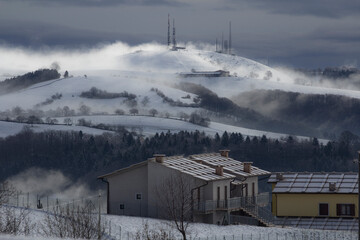 Fototapeta na wymiar Winter in Velo Veronee