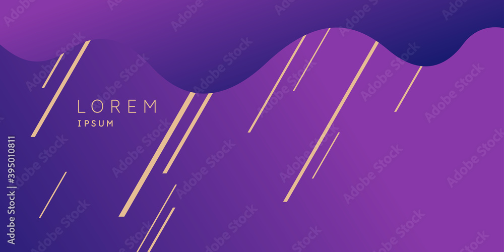 Poster poster with dynamic waves. vector illustration in minimal style. abstract background.