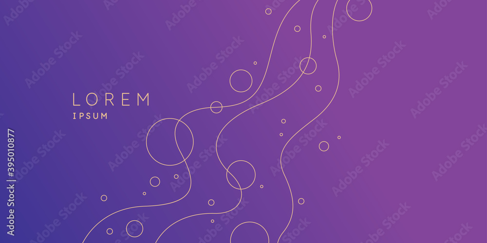 Poster poster with dynamic wave. vector illustration in minimal style. abstract background.