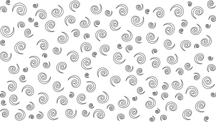 white background, with black confetti