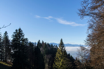Pieniny panoram - mgła