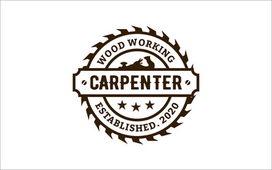 Illustration vector graphic of carpentry, woodworkers, Logo Design template