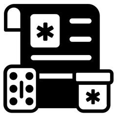 Obraz premium A solid design of medical advice icon 