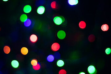 Abstract color background. No trick. Colorful bright lights. Fantasy. New Year