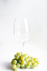 Wine Glasses isolated on white