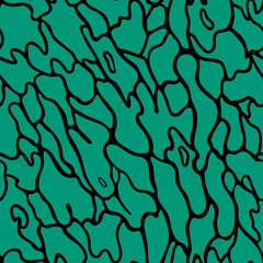 Seamless abstract blobs geo fashion pattern. Vector Abstract Monochrome  Background with Waves.