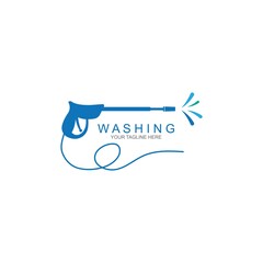 Pressure washing logo template.