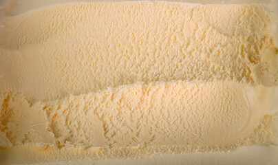 Texture ice cream Vanilla, Top view Food concept, Blank for design.