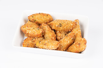 chicken nuggets on plate