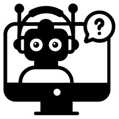 
Vr gaming icon in modern filled style 
