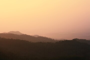 sunrise over the mountains