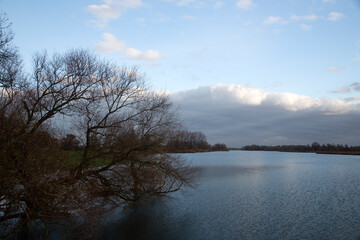 Landscape of Biesbosch Natioanl Park, North Brabant, Netherlands