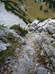 Fototapeta na wymiar Scheffauer mountain via ferrata, Tyrol, Austria