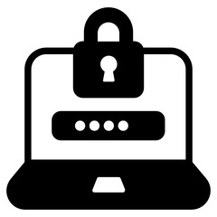 
Vector of web development, glyph icon 
