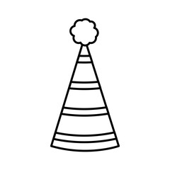 icon of party hat, line style