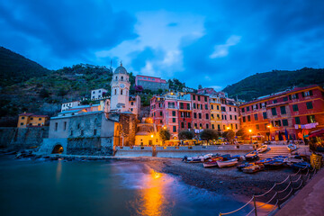Evening in Vernazza,  Liguria,  Italy