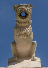 Gargoyle Resembling An Animal With Multiple Characteristics in Alcoba&ccedil;a, Portugal