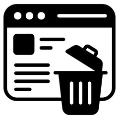 
An icon of appointment, glyph vector of schedule 
