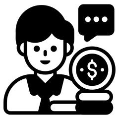 
Safety shield with man depicting employee rights in solid icon
