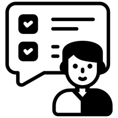 
Business budget planning solid icon design
