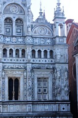 Fototapeta na wymiar certosa di Pavia Italy facade (part)